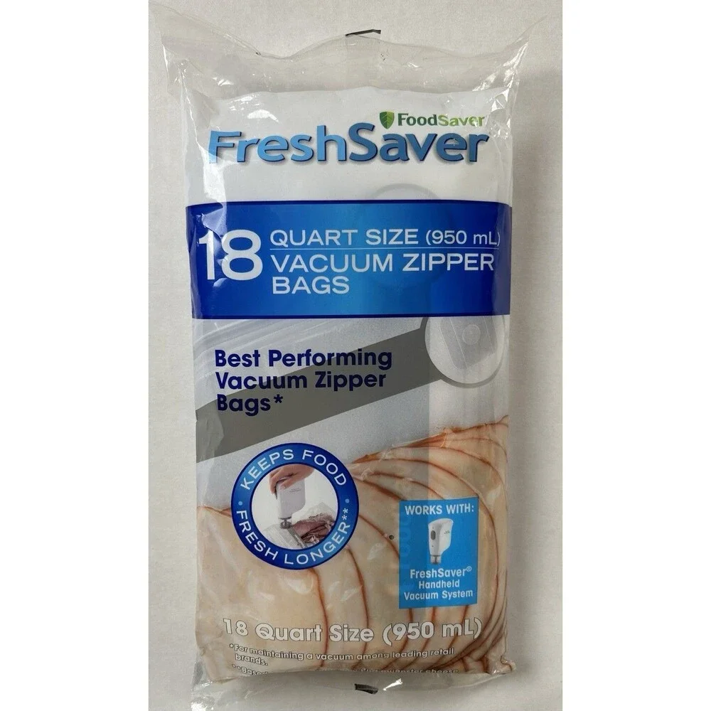 FoodSaver Bag Bundle Assort. Gallon Quart FreshSaver Vacuum Zipper New Old Stock